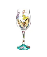 Enesco Lolita Butterfly Wishes Wine Glass