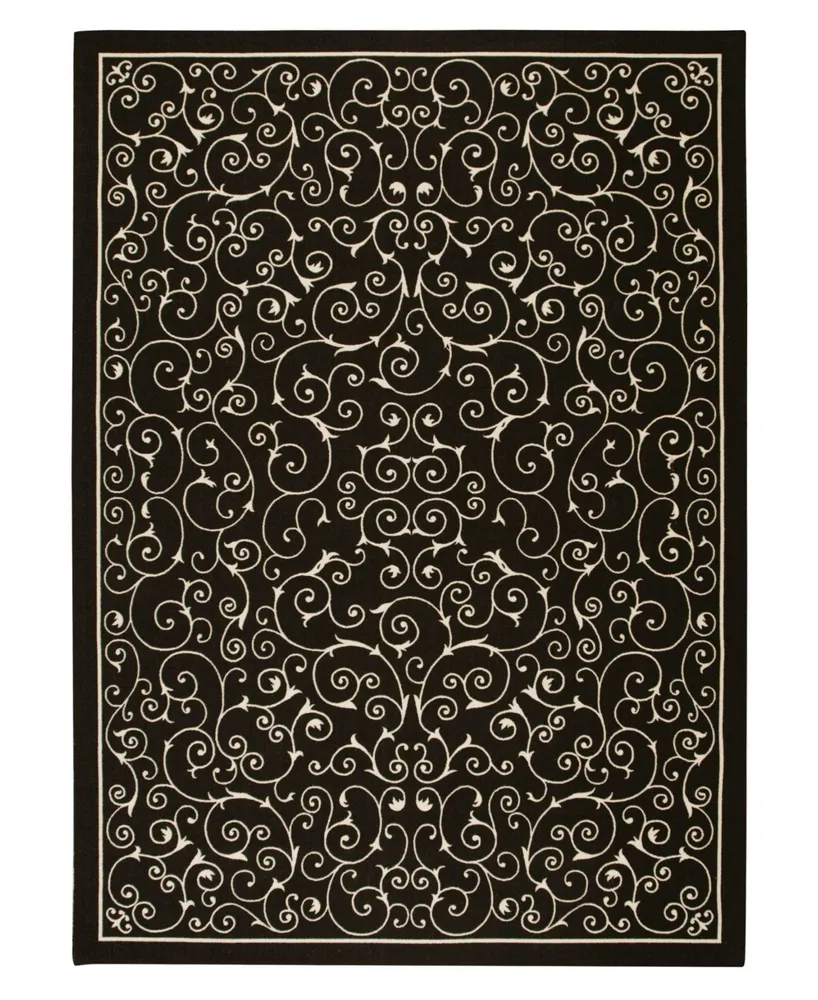 Long Street Looms Backyard BAC019 7'9" x 10'10" Outdoor Area Rug