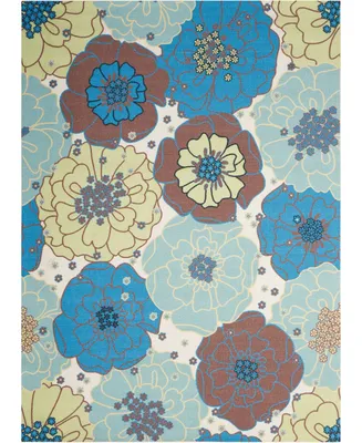 Long Street Looms Backyard BAC021 5'3" x 7'5" Outdoor Area Rug