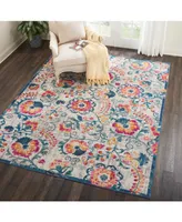 Long Street Looms Zeal ZEA19 Ivory 8' x 10' Area Rug