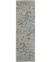 Long Street Looms Peace PEA03 Ivory 2'3" x 7'3" Runner Rug