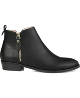 Journee Collection Women's Ellis Side Zip Ankle Booties