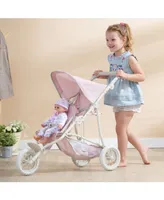 Olivia's Little World Polka Dots Princess Baby Doll Twin Jogging Stroller