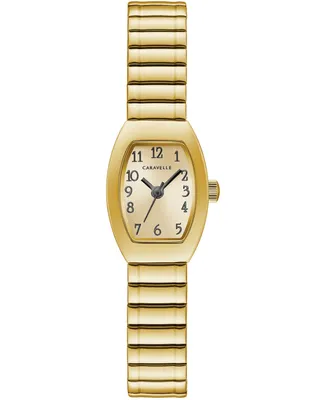 Caravelle Women's Gold-Tone Expansion Bracelet Watch 18x25mm