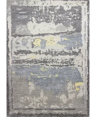Bb Rugs Elements S217 Gray 2'6" x 8' Runner Rug
