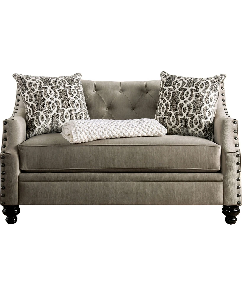 Furniture of America Port Smith Upholstered Love Seat