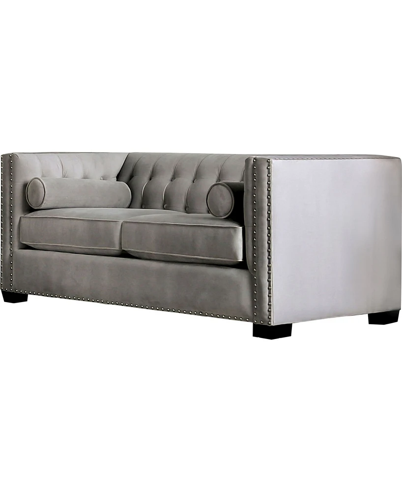 Furniture of America Cantar Upholstered Love Seat