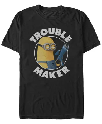 Fifth Sun Minions Men's Kevin Trouble Maker Short Sleeve T-Shirt