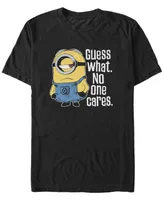 Fifth Sun Minions Men's Stuart No One Cares Short Sleeve T-Shirt