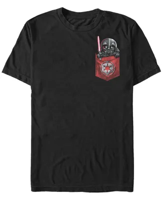 Fifth Sun Star Wars Men's Darth Vader Cutie Pocket Short Sleeve T-Shirt
