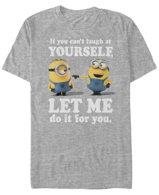 Fifth Sun Minions Men's Laugh At Yourself Short Sleeve T-Shirt