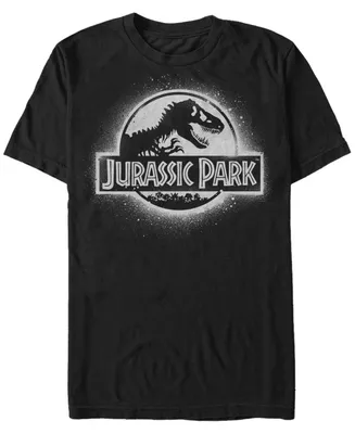 Fifth Sun Jurassic Park Men's Spray Paint Logo Short Sleeve T-Shirt