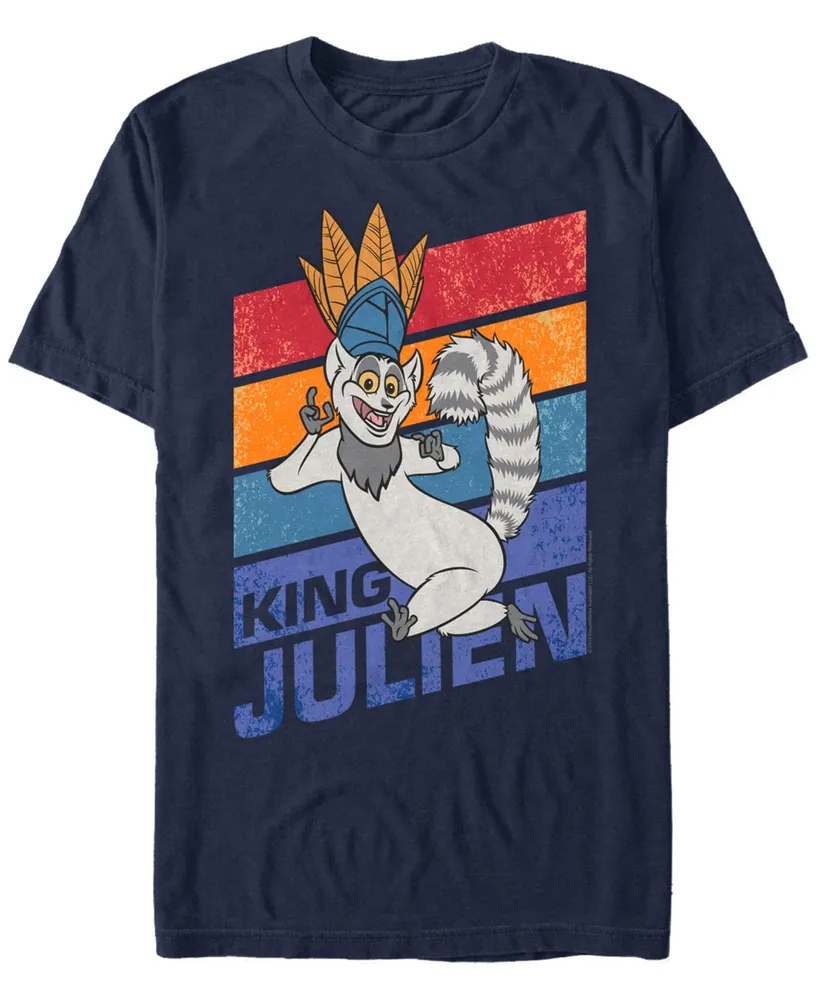 Fifth Sun Madagascar Men's King Julien Short Sleeve T-Shirt