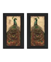 Trendy Decor 4u Peacock Collection By John Jones Printed Wall Art Ready To Hang Collection