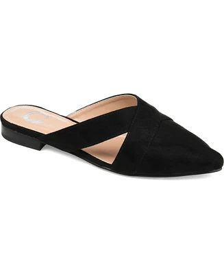 Journee Collection Women's Giada Pointed Toe Slip On Mules