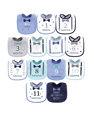 Hudson Baby Infant Boy Cotton Bibs 13pk, Ladies I Have Arrived, One Size