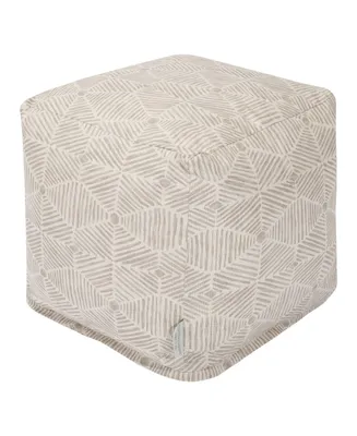 Majestic Home Goods Charlie Ottoman Pouf Cube 17" x