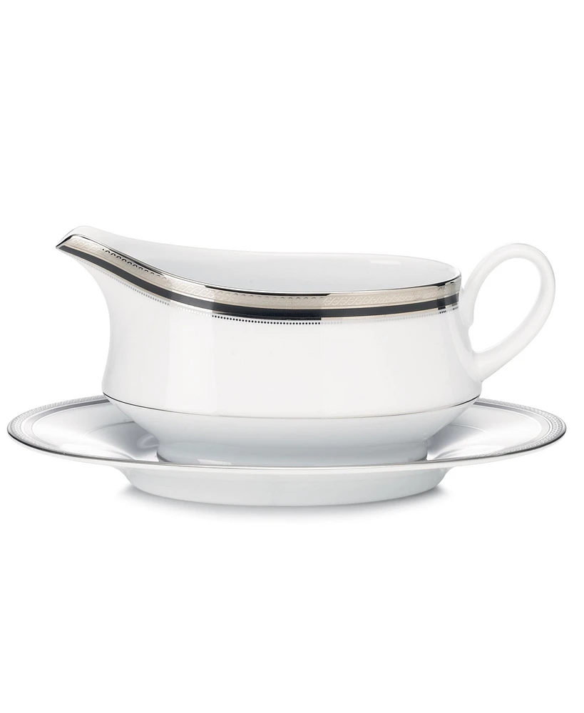 Noritake Dinnerware, Austin Platinum Gravy with Tray