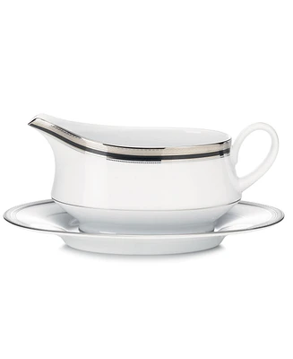 Noritake Dinnerware, Austin Platinum Gravy with Tray