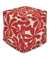 Majestic Home Goods Pentation Ottoman Pouf Cube 17" x