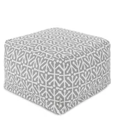 Majestic Home Goods Aruba Ottoman Square Pouf 27" x 17"