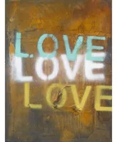 Eyes On Walls Kent Youngstrom Love Love Love Art Block Framed 30" x 40"