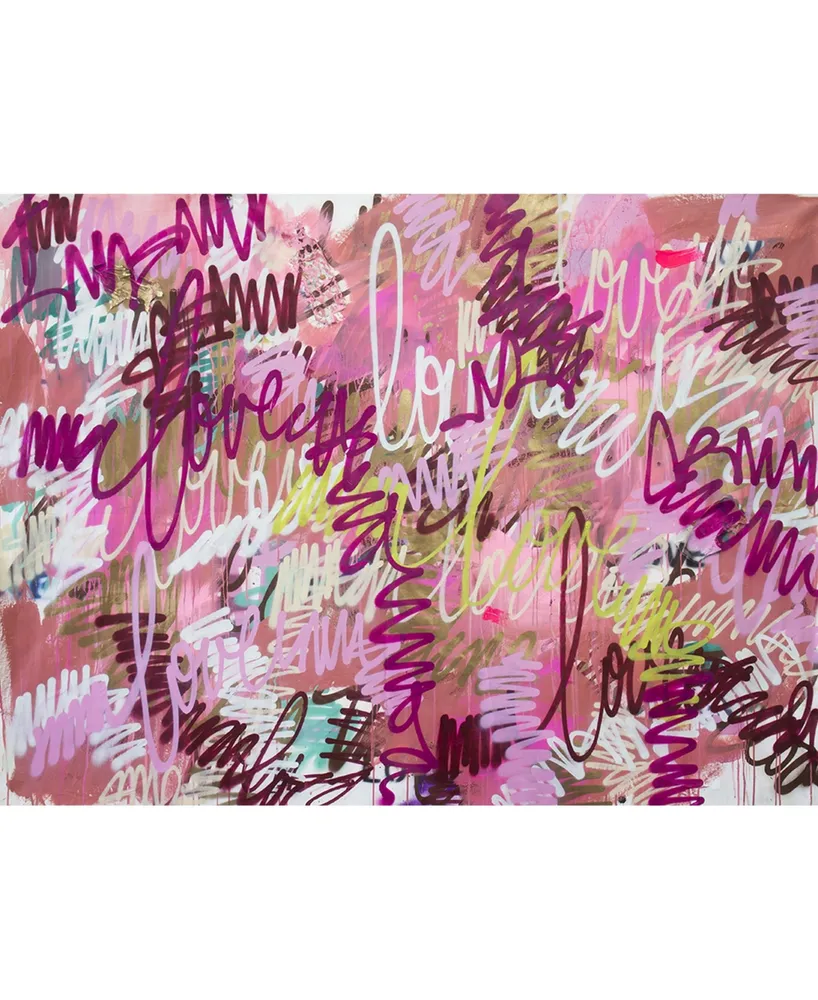 Eyes On Walls Kent Youngstrom Love Spray Art Block Framed 40" x 30"