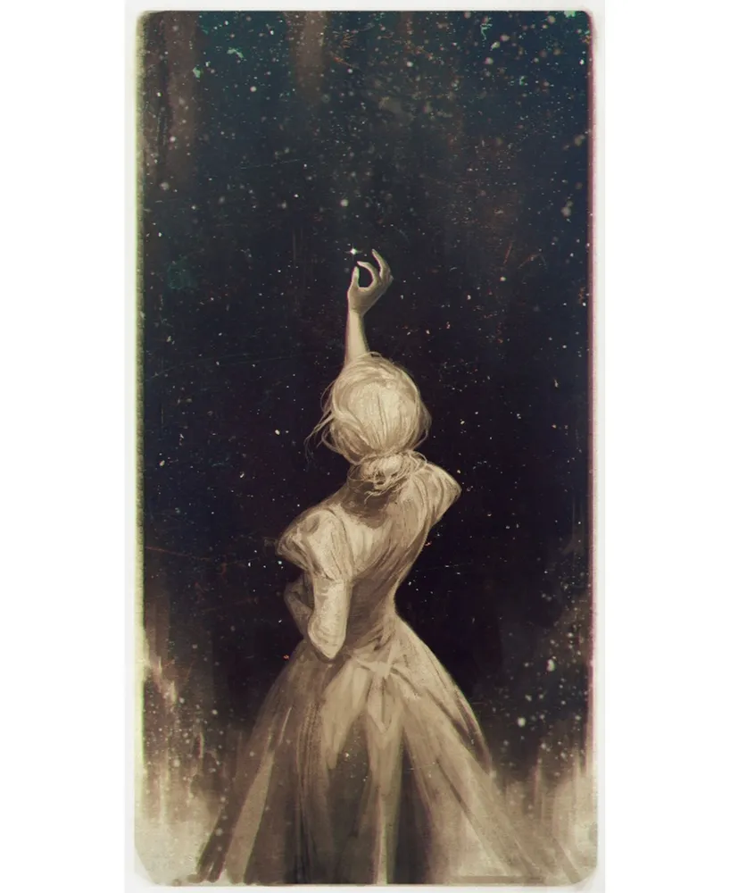 Eyes On Walls Charlie Bowater The Astronomer Art Block Framed Canvas 22" x 40.7"