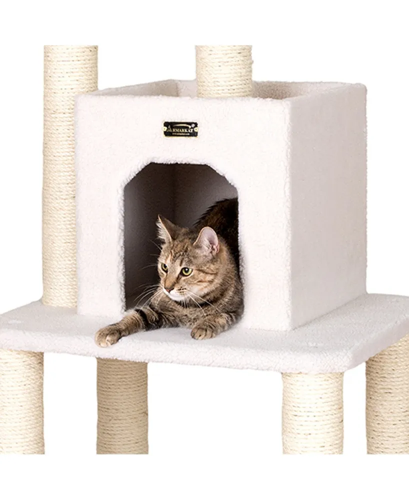 Armarkat Real Wood 5-Level Cat Tree, With Condo and Two Perches