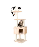 Armarkat 48" Real Wood 3-Level Cat Tower for Kittens Play