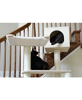 Armarkat Real Wood Premium Scots Pine 89-Inch Cat Tree with Seven Levels and Two Playhouses