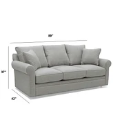 Closeout! Zaniel 89" Fabric Sofa