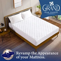 The Grand Soft and Comfortable Mattress Pad with Thick and Ordorless Filling - King Size - 152 Thread Count