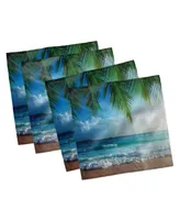 Ambesonne Ocean Set of 4 Napkins