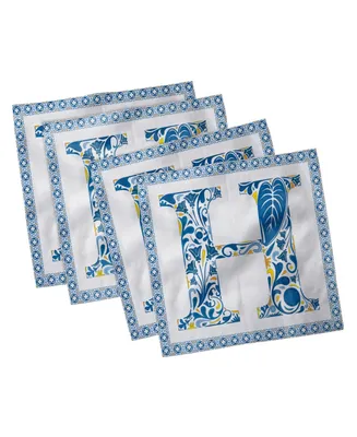 Ambesonne Letter H Set of 4 Napkins, 18" x 18"