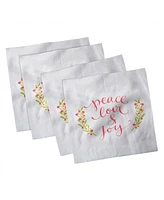 Ambesonne Saying Set of 4 Napkins, 18" x 18"