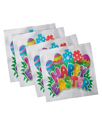 Ambesonne Easter Set of 4 Napkins