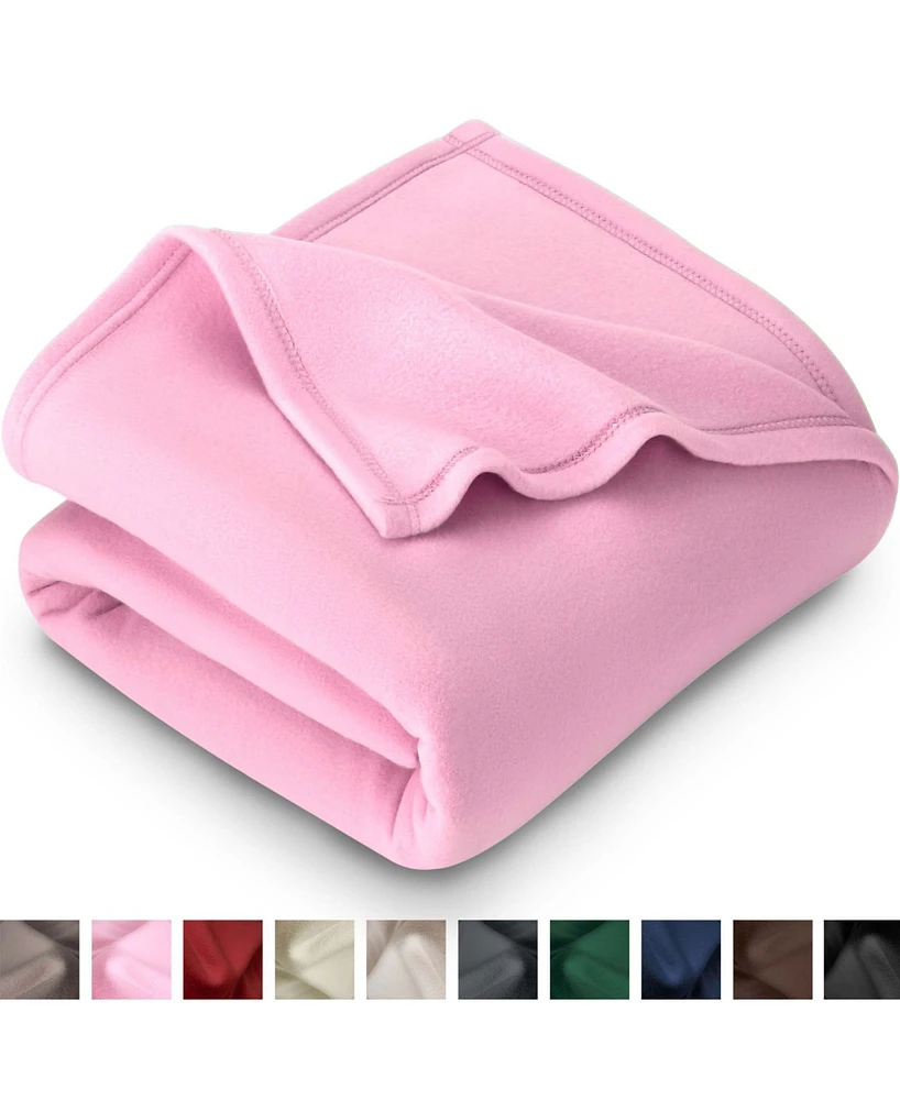 Bare Home Polar Fleece Throw Blanket