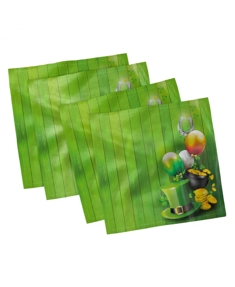 Ambesonne St. Patrick's Day Set of 4 Napkins