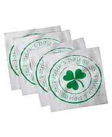 Ambesonne St. Patrick's Day Set of 4 Napkins, 18" x 18"