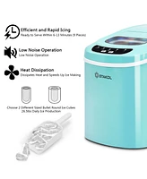 Costway Portable Compact Electric Ice Maker Machine Mini Cube