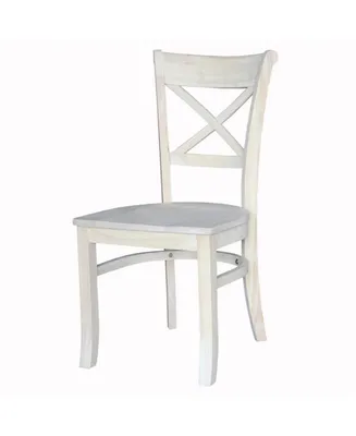 International Concepts Charlotte X-Back Chairs, Set of 2