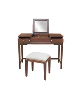 International Concepts Vanity Table with Vanity Bench