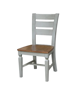 International Concepts Vista Ladderback Chairs, Set of 2