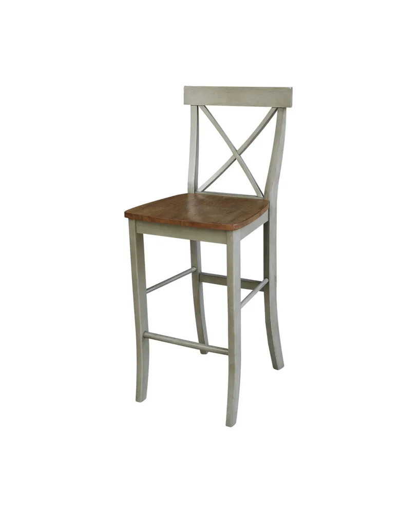 International Concepts X-back Barheight Stool