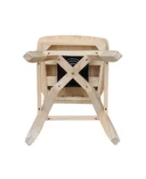 International Concepts Mission Bar Height Stool with Swivel and Auto Return