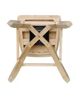 International Concepts Double X Back Bar Height Stool with Swivel and Auto Return