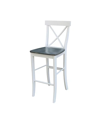 International Concepts X-back Barheight Stool
