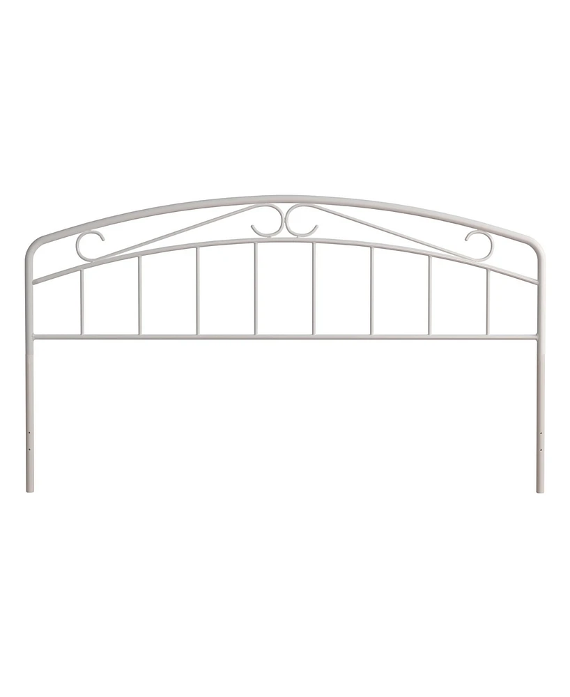 Hillsdale Jolie Arched Scroll Metal Headboard, King