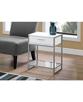 Monarch Specialties Accent Table - 22" H, Tempered Glass